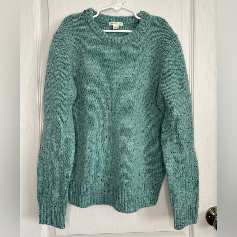 Crewcuts L 10/11 Crochet Knit Crew Neck Sweater Wool Blend Academia Quiet Luxury